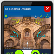 App accesible de la Catedral de Burgos.